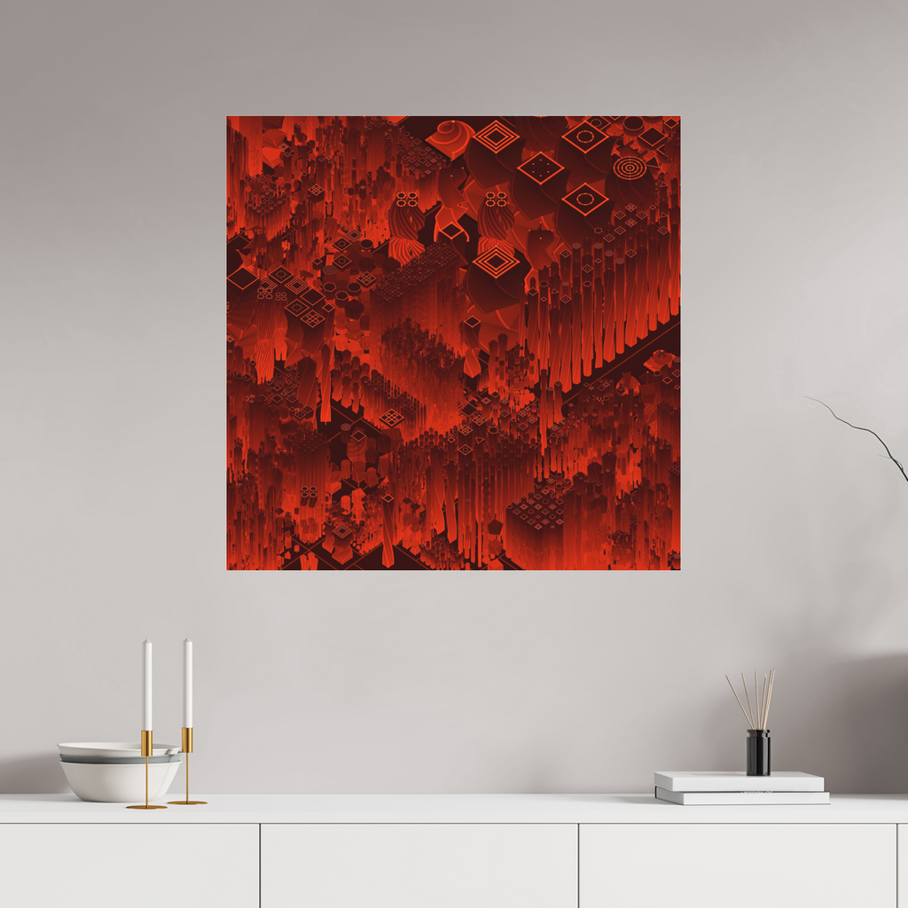 80 x 80 cm, Studio Matte Acrylic Rising Echoes - The Day Edition